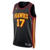 Dres Atlanta Hawks Onyeka Okongwu 17 Jordan 2022-23 Statement Edition Crno Swingman